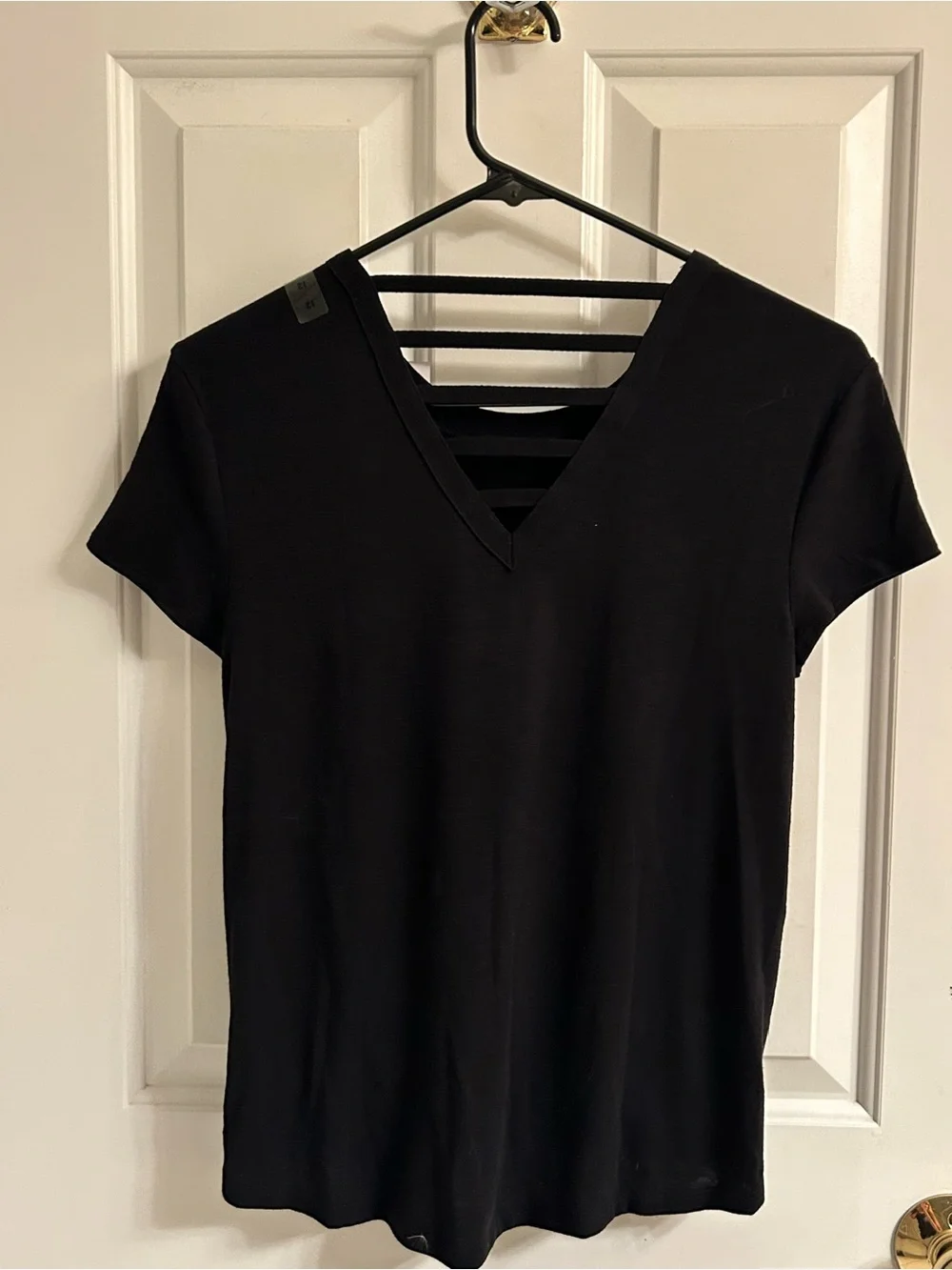 NWT-Girls Justice Black Short-Sleeve Soccer Graphic Tie-Front Tee